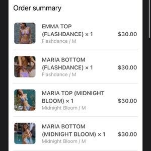 BIKINIS - top and bottom for two bikinis